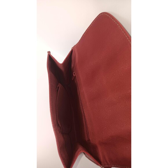Vintage Red Leather Crossbody Wallet Purse by Fossil Bag | Minimalist main image 15